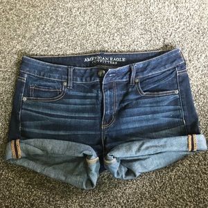 American Eagle dark wash Midi Shorts